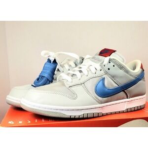 Nike Dunk Low Silver Blue PRM QS Mens Size 8 HF0391-001 Silver surfer box no lid